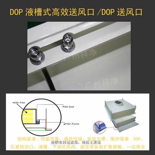 DOP高效送風口局部特寫 DOP高效送風口局部特寫